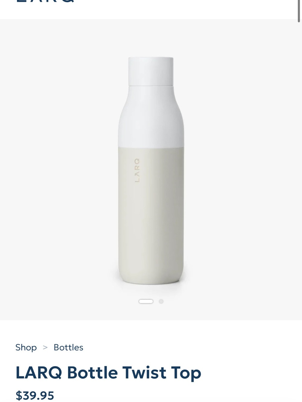 Larq Water Bottle